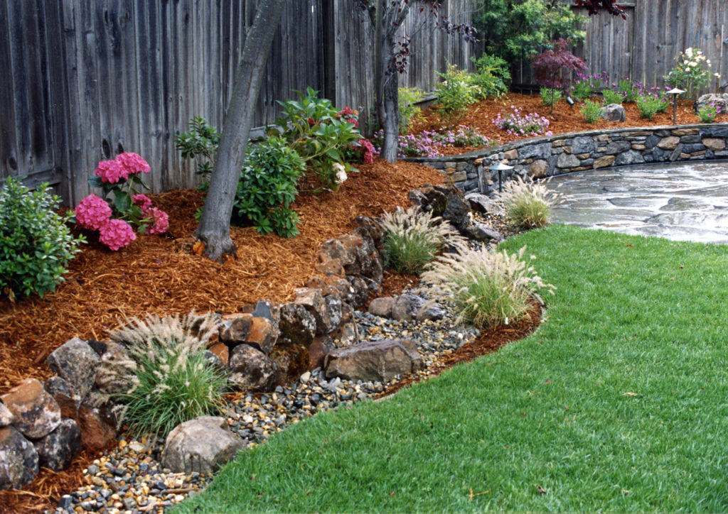 Fieldstone Walls give a rustic and natural border to a garden space ...